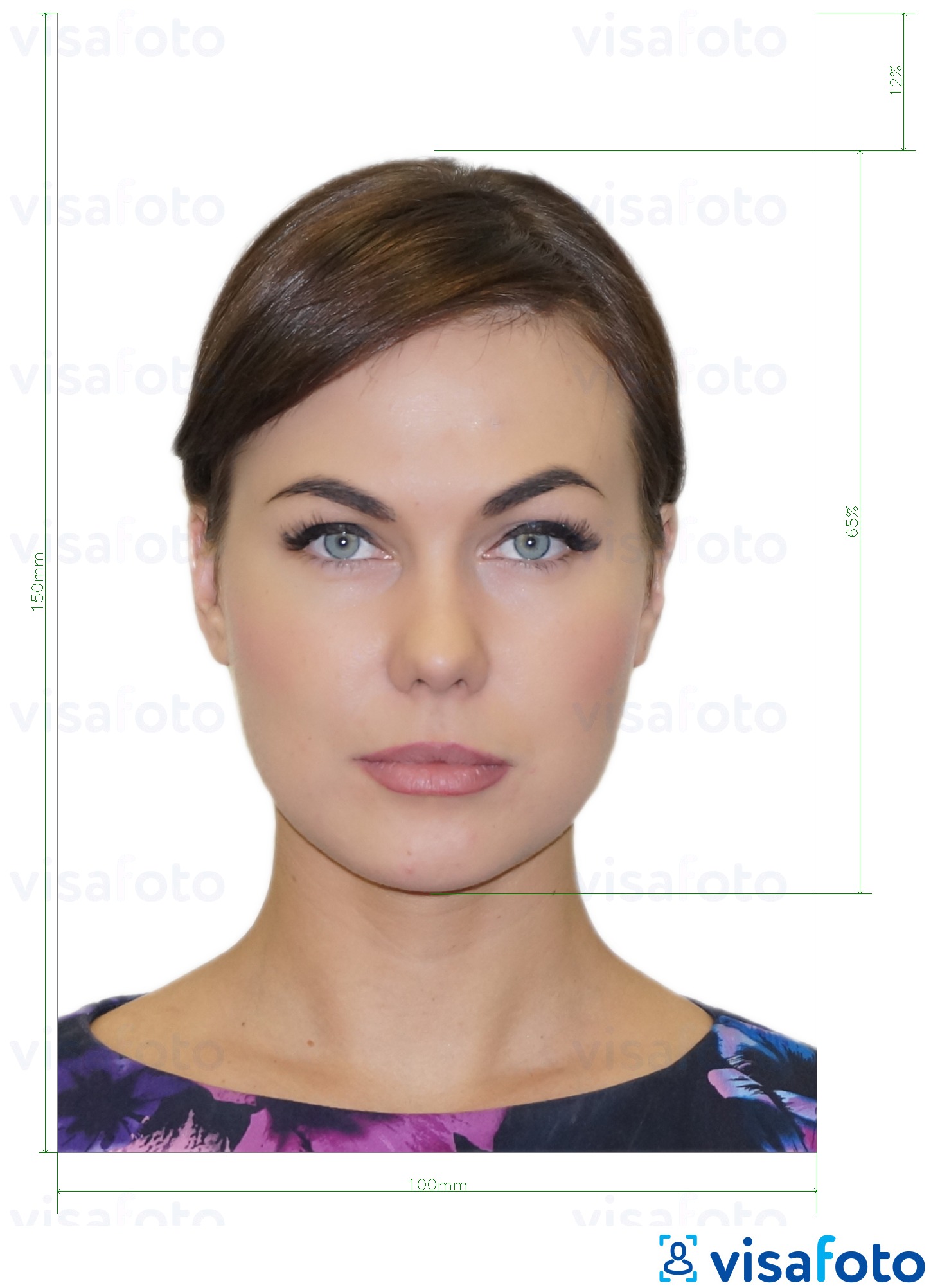 Esimerkkikuva Moldovan henkilökortti (Buletin de identitate) 10x15 cm, joka täyttää tarkat kokovaatimukset