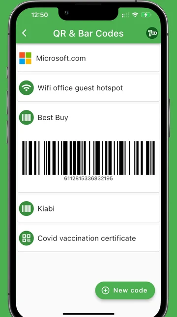 រក្សាកូដ QR និង Bar Codes នៅក្នុងកម្មវិធីមួយ។